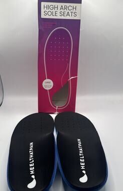 Heal That Pain High Arch Sole Seats Support Large 9W 7M New In Box